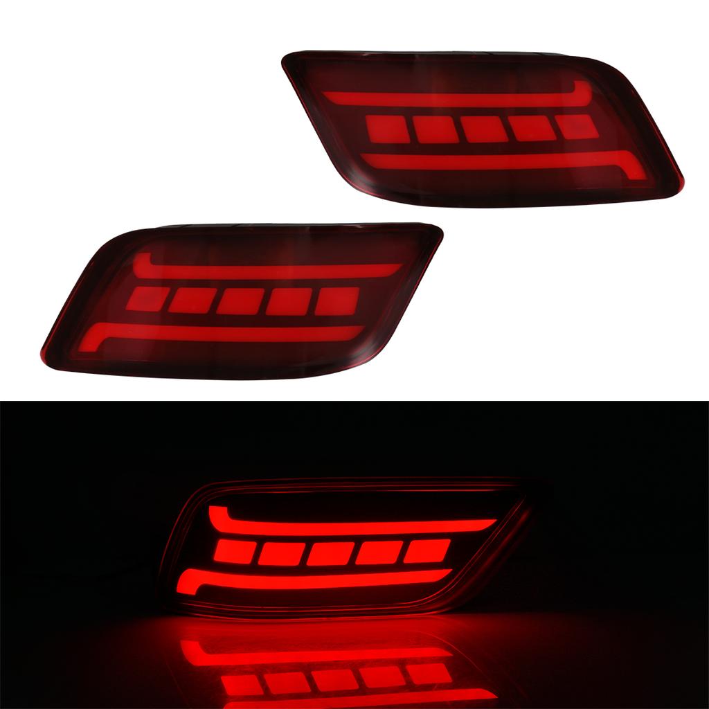 For Subaru Forester 2019 2020 2021 2022 2023 Car LED Rear Bumper Reflector Light Tail Sequential Auto Turn Signal Brake Lamp 12V