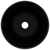 Luxury Round Wash Basin Matte Black 40 X 15 Cm Ceramic