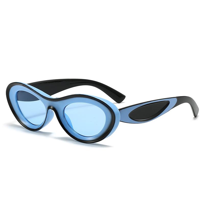 Hip-hop Personlighet Europeiske og Amerikanske Solbriller, Nattklubb Cat-eye Solbriller, Solbriller for Kvinner