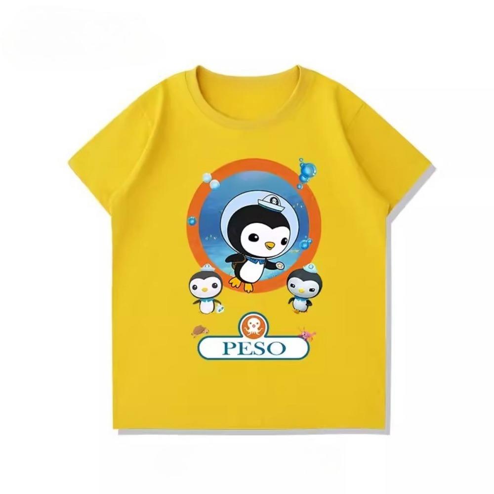 Potdemiel New Octonauts Children's T-Shirt, Cute, Versatile, Casual, Comfortable and Breathable for Boys and Girls