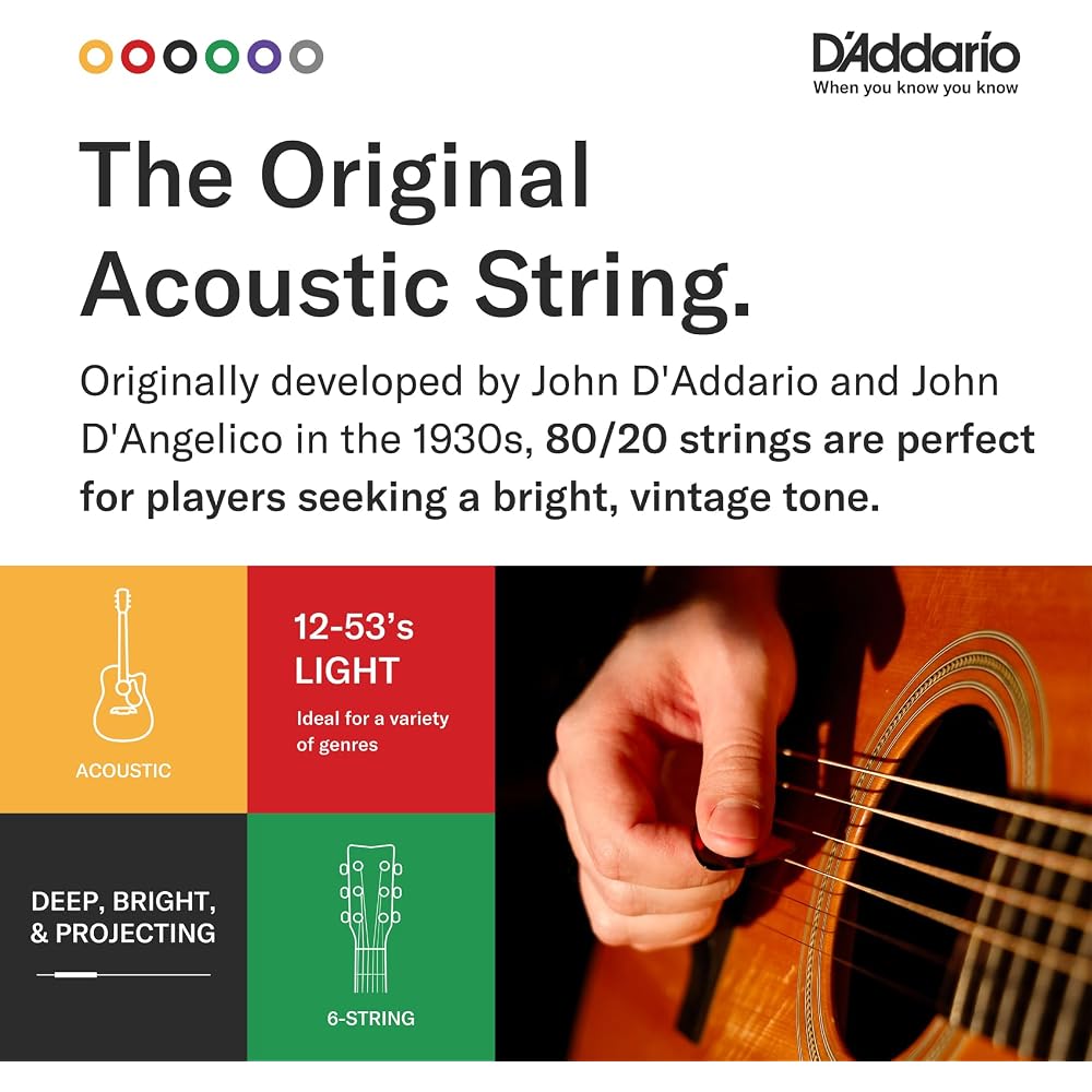 D'Addario Daddario Acoustic Guitar Strings 80/20 Bronze Custom Light .011-.052 EJ13-3D 3 Set Pack...