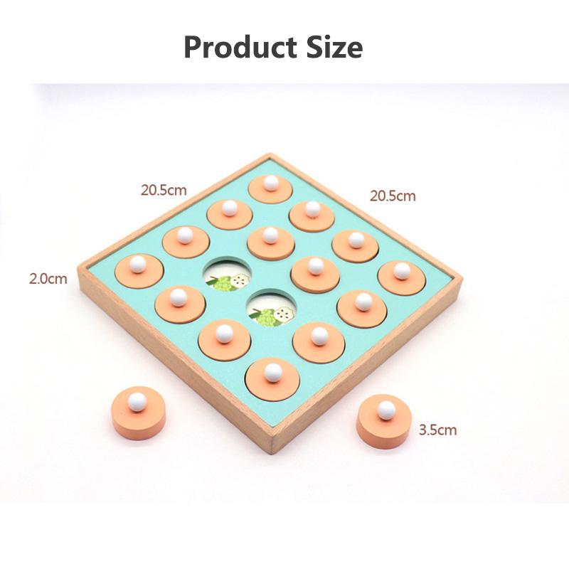 Youngsters Superior-Grade Wooden Superior-Grade Memory Chess Premium-Quality Puzzle High-Standard Games Premium-Quality Logical First-Class
