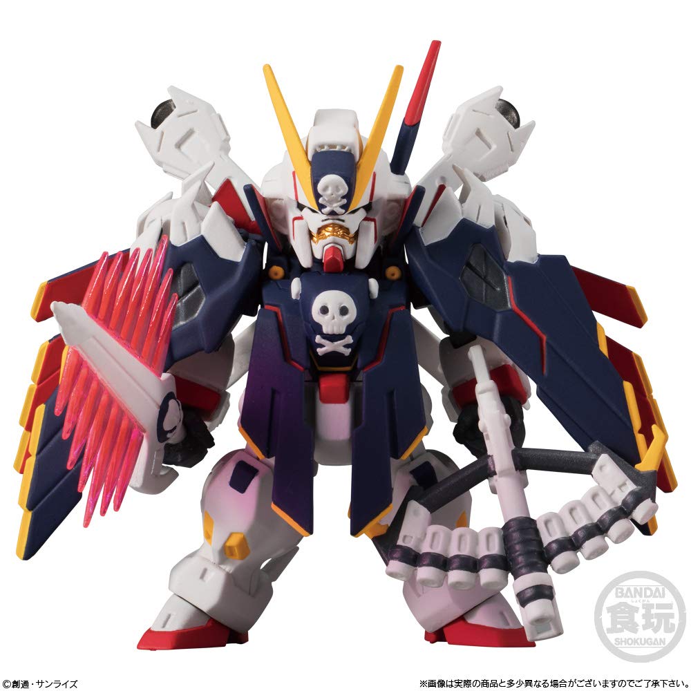 FW GUNDAM CONVERGE EX25 Crossbone Gundam X1 Full Cloth Suit Crossbone Gundam Steel (1 piece) Candy/Gum (Mobile Seven)