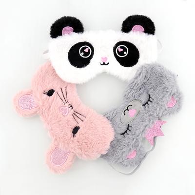 EXVOID 1PCS Panda Eye Patch Eyepatch Christmas Gift Cartoon Animal Sleeping Aid Eyes Mask Cotton Eye Cover Travel Relax