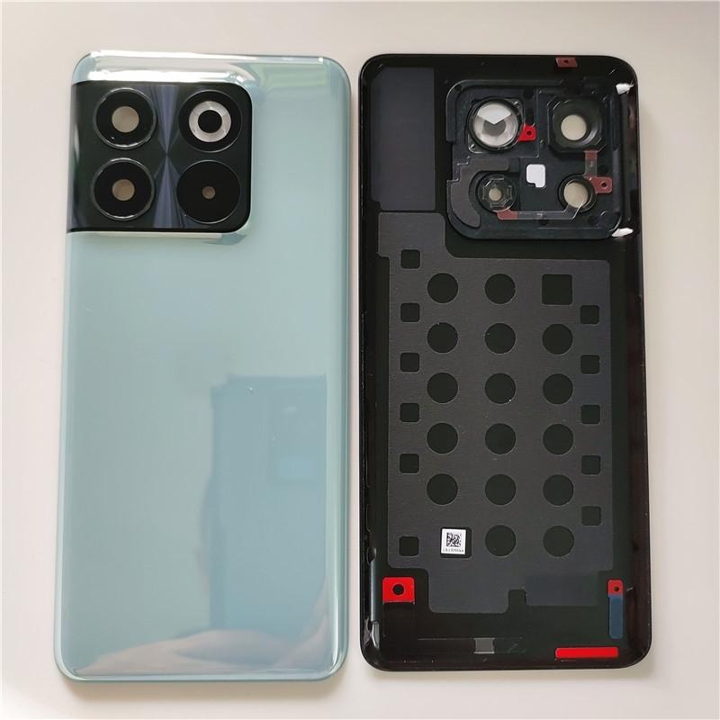 For OnePlus 10T 5G Glass Battery Cover Hard Back Door Lid Rear Housing Panel + Adhesive + Camera Lens