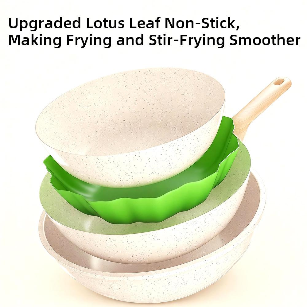 COOKER KING Non Dirty Pan, Non Stick Pan, Flat Bottomed Pan, Frying PanVegetable Frying Induction Cooker, Gas Stove Applicable