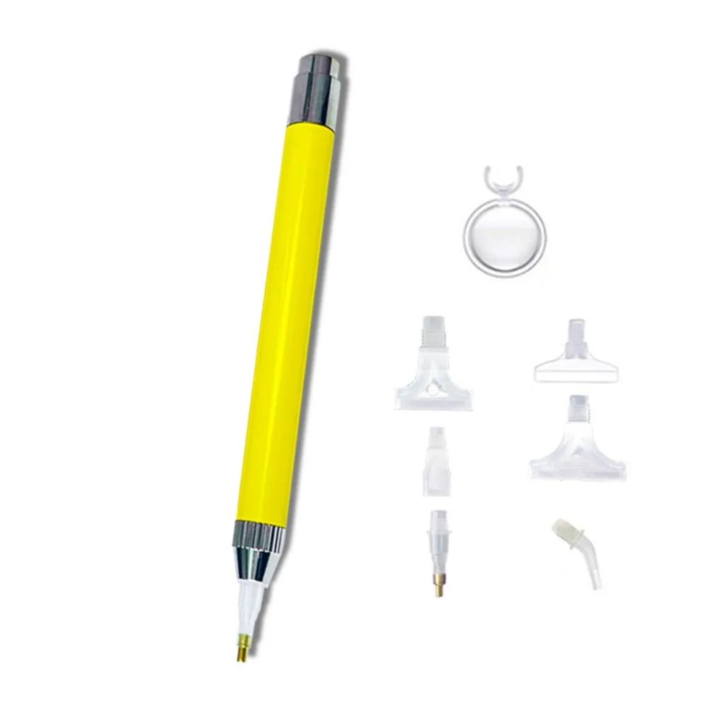 DIY Diamond Painting Luminous Point Diamond Pen Tool Set Colorful Multi-diamond Threaded Pen Tip Magnifying Glass Combination