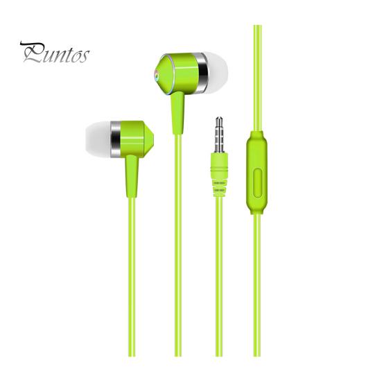 Wired Earphone with Microphone Comfortable Wired Headset Surround Bass Sound In-ear Headphone for Music Call