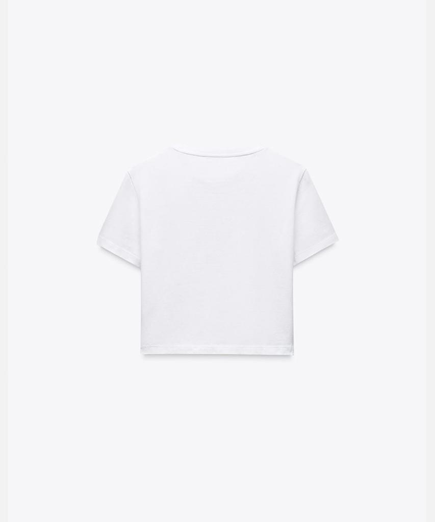 Mejongniateu [Mdn] Maison Logo Short Sleeve Crop Top (2 Colors)