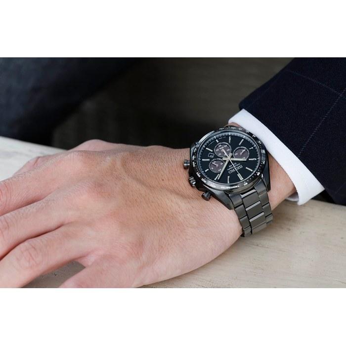 Seiko Watch Seiko Selection Solar Chronograph The Standard Men's SBPY169 All Black 1pc