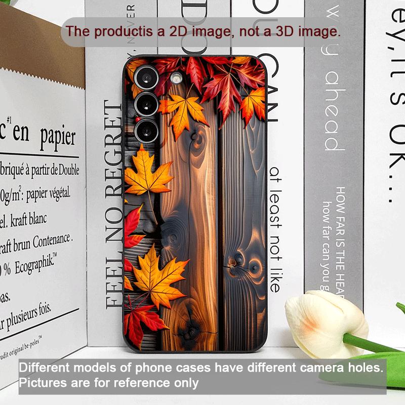 Vintage Autumn Fall Maple Leaf Pattern Phone Case for Samsung Galaxy A56 A14 A55 A16 A54 A36 A53 A52 A51 A50 5G Soft Cover Shell