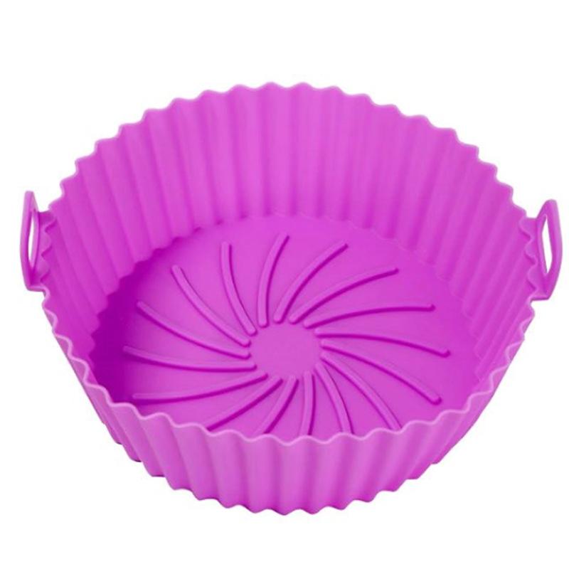 Air Fryer Silicone Basket Reusable Silicone Mold For Air Fryer Pot Oven Baking Tray Fried Chicken Mat Air Fryer Accessories