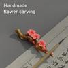 Flower Ceramic Brush Holder Calligraphy Brush Pen Rest Calligraphy Paperweight For Antithetical Couplet Writing Painting