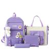 Large Capacity Korean Style Backpack for Girls - Forest Design, Perfect for Elementary and Junior High School Students