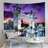 London Eye Tapestry Thames River Tapestry London Urban Scene Tapestry Wall Hanging Tapestries Art Home Living Room Bedroom Dorm