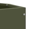 Corner Planter Olive Green 30 x 30 x 50 cm Steel