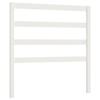 VidaXL Headboard White 96x4x100 Cm Solid Pine Wood 817621