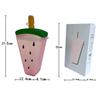 Plastic Water Bottles Watermelon Kids Crossbody Water Cup Cute Straw Juice Cup
