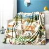 Deer Customize Your Name Outdoor Blanket Used For Chair Office Sofa Bed Camping Soft And Warm Giving Friends And Relatives Birthday Graduation Gift