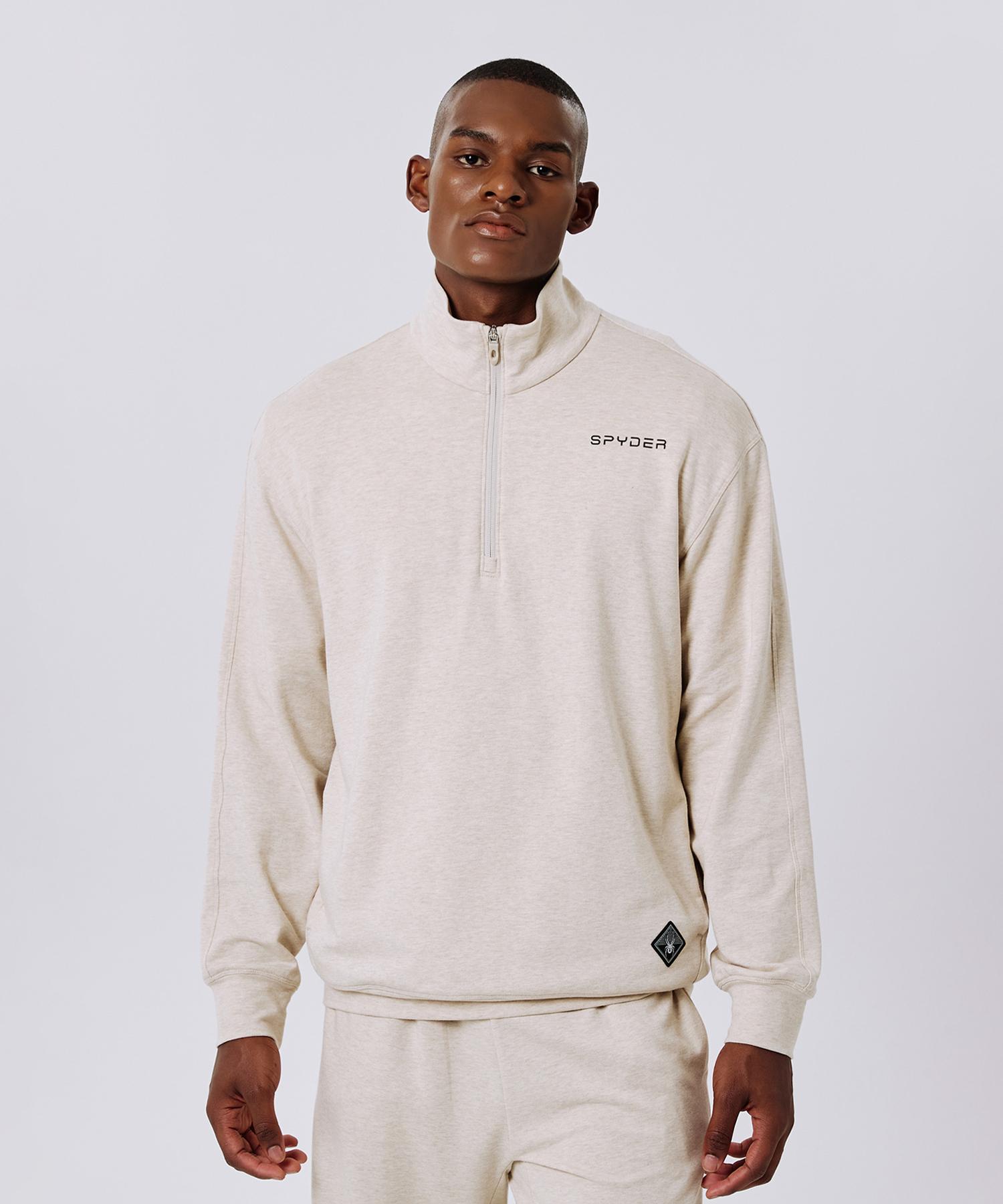 Spyder Men S Zen Modal Half Zip Spjfcnrl314Momg White/105