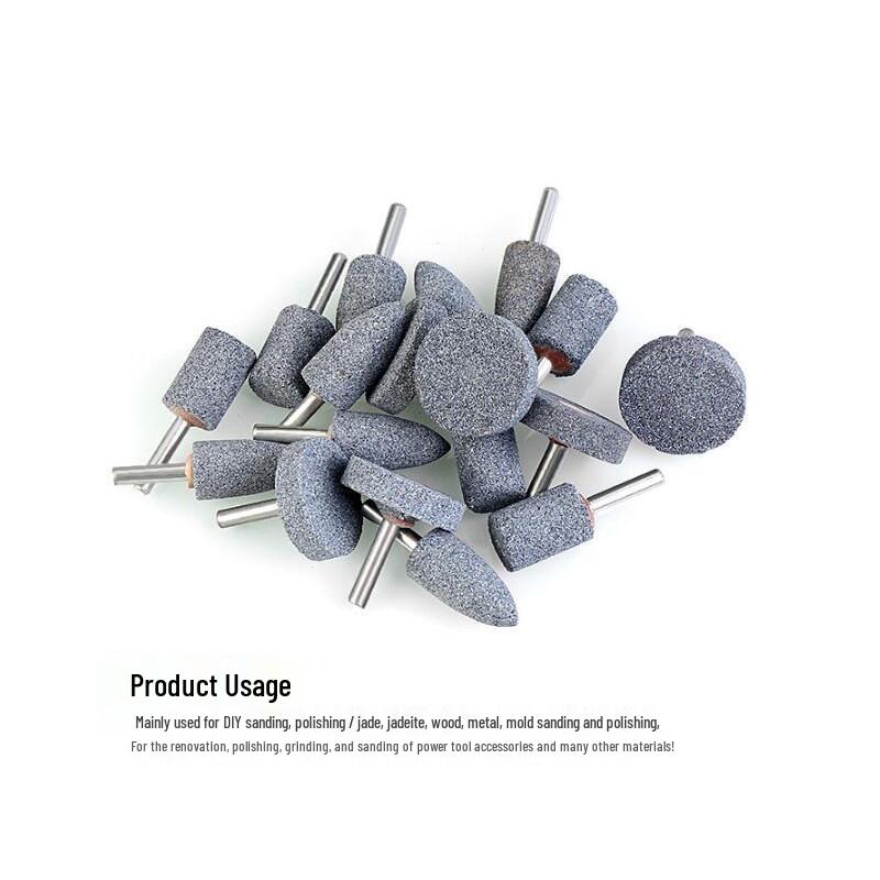 Cylindrical Sanding Head with Handle for Electric Grinder - Jade Carving and Polishing Tool