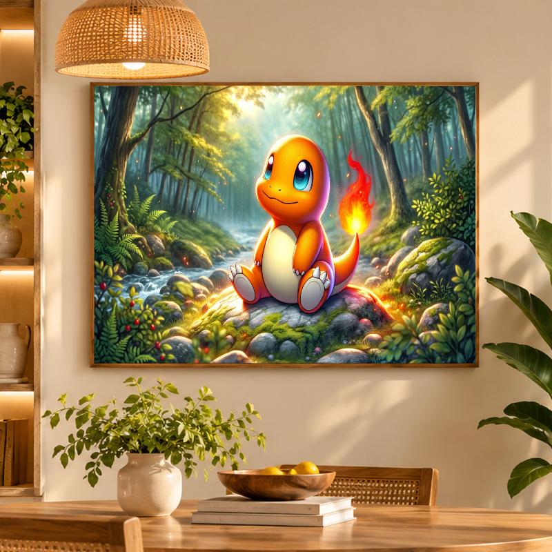 5D Diamond Painting Charmander DIY Full Drill Diamond Art Kit Home Decoration