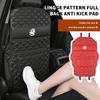 Für Vauxhall Auto Logo Sitzrücken-Schutzpolster Leder Anti-Tritt-Pads Schmutzabweisende Schutzmatten Corsa Astra Mokka Grandland