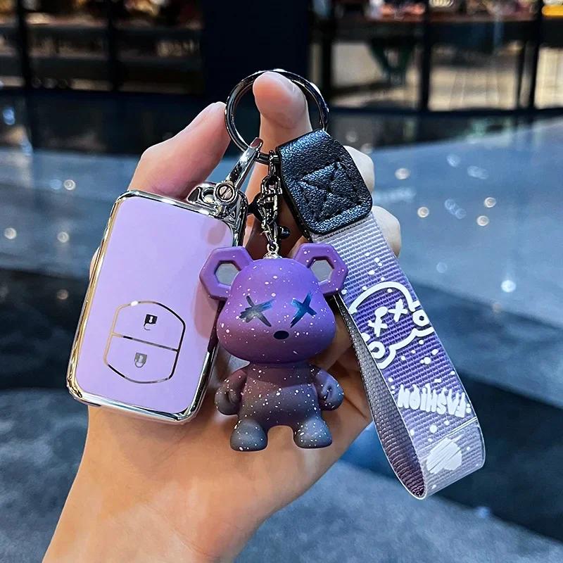 Fashion NEW TPU Car Key Case for Toyota Aqua RAV4 Land Cruiser Camry Prado Corolla Prius Cover Keyless Remote Fob 2 3 4 Buttons