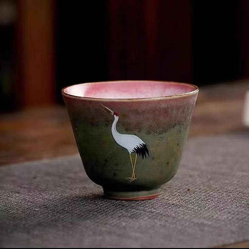 

260ml Ceramic Tea Pot Kettle Jingdezhen Handmade Retro Chinese Teapot Stoneware Kiln Changing Color Kung Fu Tea Set Tea Infuser