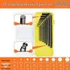 9-Piece Ball End Hex Key Set - Hexagonal 6-Point Screwdriver Wrench