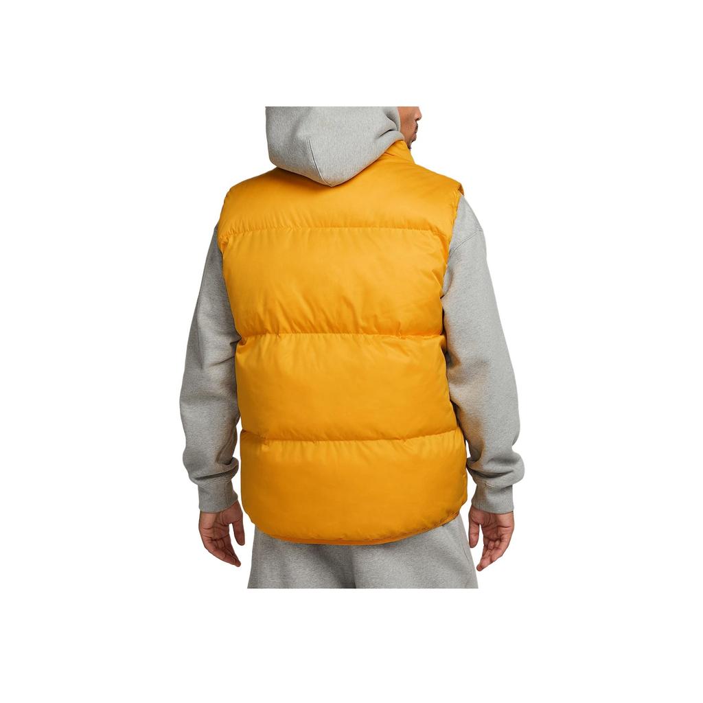 Nike Sportswear Club Primaloft Solid Color Fashion Loose Stand Collar Vest Men Vests University-Gold White FB7373-739