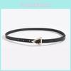 Ladies Triangular Buckle Waist Belt With Geometric Design For Trendy Outfits
