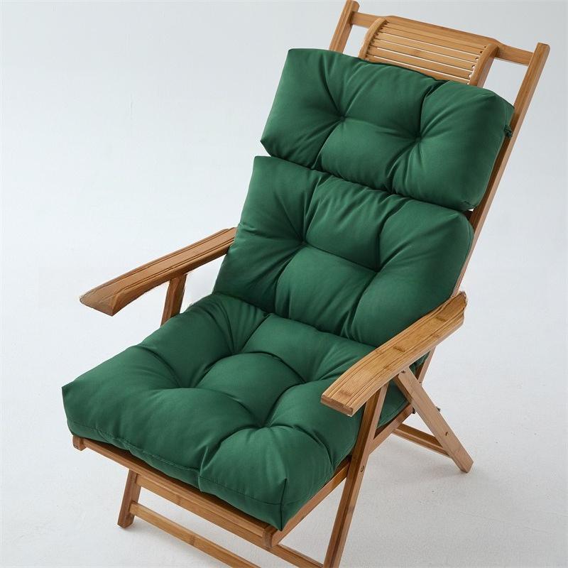 Rocking Chair Seat Cushion Garden Chair Seat Mat Thickened Silk Cotton Filling Soft Strap Tying Rope Four Season Universal Lounge Chair Cushion