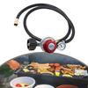 Adjustable 0-30 PSI Propane Regulator Wi 4FT Hose Gauge For Grills For QCC1 For 58in-18 UNF Outlet Connection For Cooking Burner