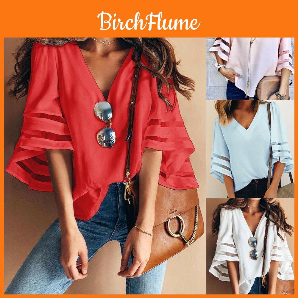 Stylish Loose Fit Women's T-shirt In Chiffon Perfect For Curvy Figures And Comfortable Wear