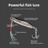 2pcs Luya Iron Plate Sea Fishing Metal Bionic Bait  Double Hooks Luminous Fake Bait