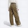 Adidas Logo Print Casual Loose Sweatpants Women Bottoms Rock-Olive-Green IC5359