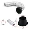 1Set Car Front Bumper Admission Air Turbo Air Intake Pipe Kit ABS Turbine Inlet Kit Pipe Air Funnel Universal Car Accessories