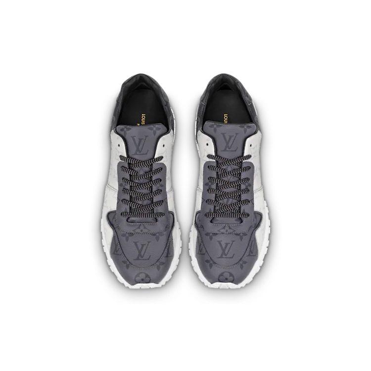 Louis Vuitton Run Away Sneakers 'White Monogram Ice And Dark Gray Monogram' 1A8UZJ