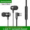 With Mic 3.5mm Wired Headphones Hifi L Jack Magnetic Suction Headset Gaming Wire Earphone  Phone