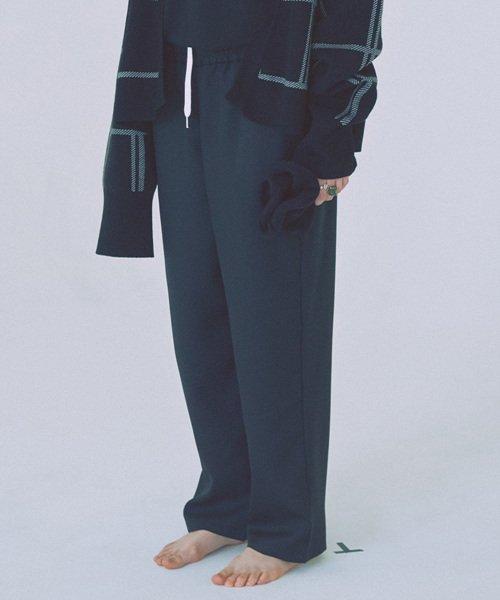 Ujo 18 Ss 24 Wide Elastic Waist Pants (Black)