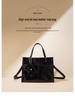 2025 Premium Genuine Leather Wedding Tote: Large Capacity, Versatile Women's Fashion Crossbody Bag