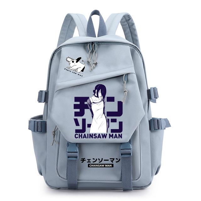 Chainsaw Man Anime Men'S And Women'S Backpack Cosplay Student School Bag Computer Travel Leisure