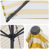 Garden Umbrella with Base 300 X 300 Cm Polyester Rectangular