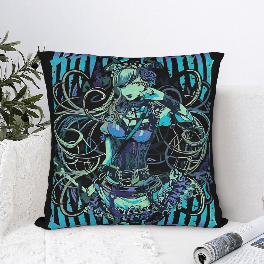 Brown Band Maid Beautiful Model Retro Square Pillow Case Cushion Cover Awesome Polyester Decorative Pillowcase for Home 40x40cm