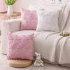 Creamy Style Rabbit Plush Pillow Sofa Living Room Cushion Bedside Bedside Cute Bed Lumbar Pillow Pillow Case Core-free
