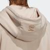 Adidas FW22 Colorblock Stripe Sports Hoodie Women Tops Miracle-Grey Taupe-Brown IA6817