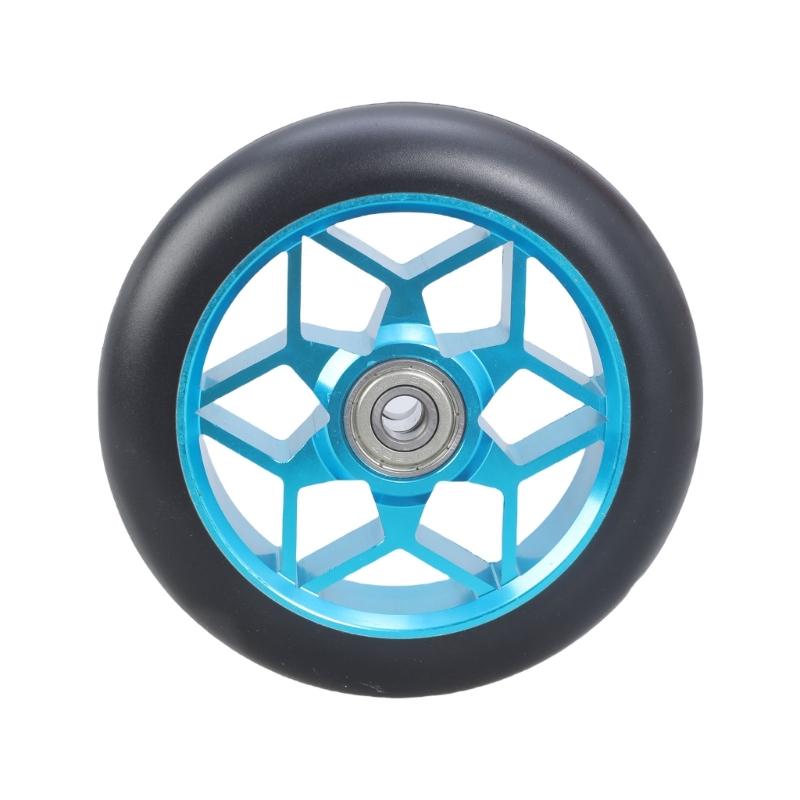 110mm Stunt Scooter Replacement Wheel with Bearings Aluminum Alloys Scooter Wheel Kick Scooter Accessories