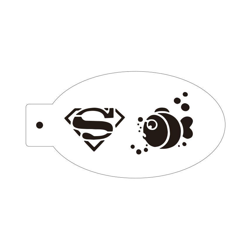New Face Painting Stencils Templates Professional Body Art Dolphin Deer Butterfly Plastic Makeup Tools