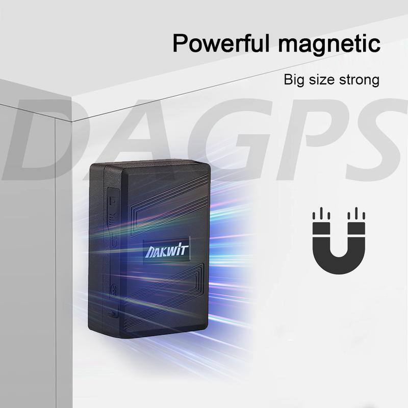 DAGPS Tracker TK600 10days Standby Time Portable mini GPS 1500mah Battery Hidden GPS Tracker With Magnet For Car Kids Personal